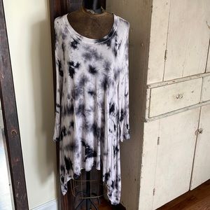 Allie & Rob Tie Dye Handkerchief Hem Tunic or Dress - FINAL SALE